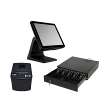E-POS Core i5 4GB Ram 128GB SSD + طابعة + درج نقدي ماكينة سوبر ماركت للمطاعم