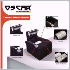 اوسكار  mm 80 POS88C ملم طابعة إيصالات حرارية لنقاط البيع USB + إيثرنت 