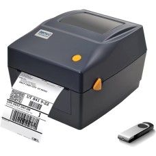 LENVII LV-480 طابعة ملصقات حرارية سلكية USB شحن حراري طابعة باركود، طابعة صانع ملصقات 4 × 6